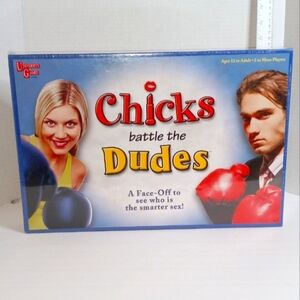 Chicks Battle the Dudes, made by University Games, Brand New & Sealed